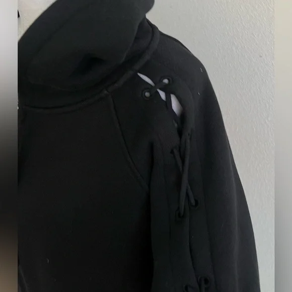 IRO 100% COTTON Black oversized Hoodie Jacket - Picture 6 of 16